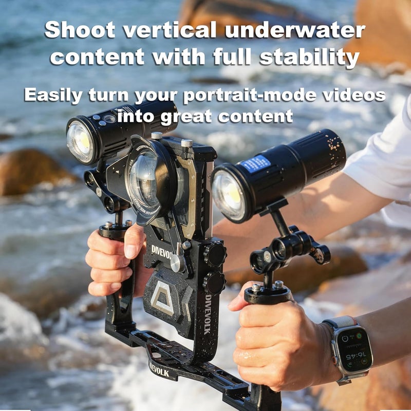 DIVEVOLK Vertical Horizontal Switching L Bracket for Seatouch 4 Max housing - Image 2